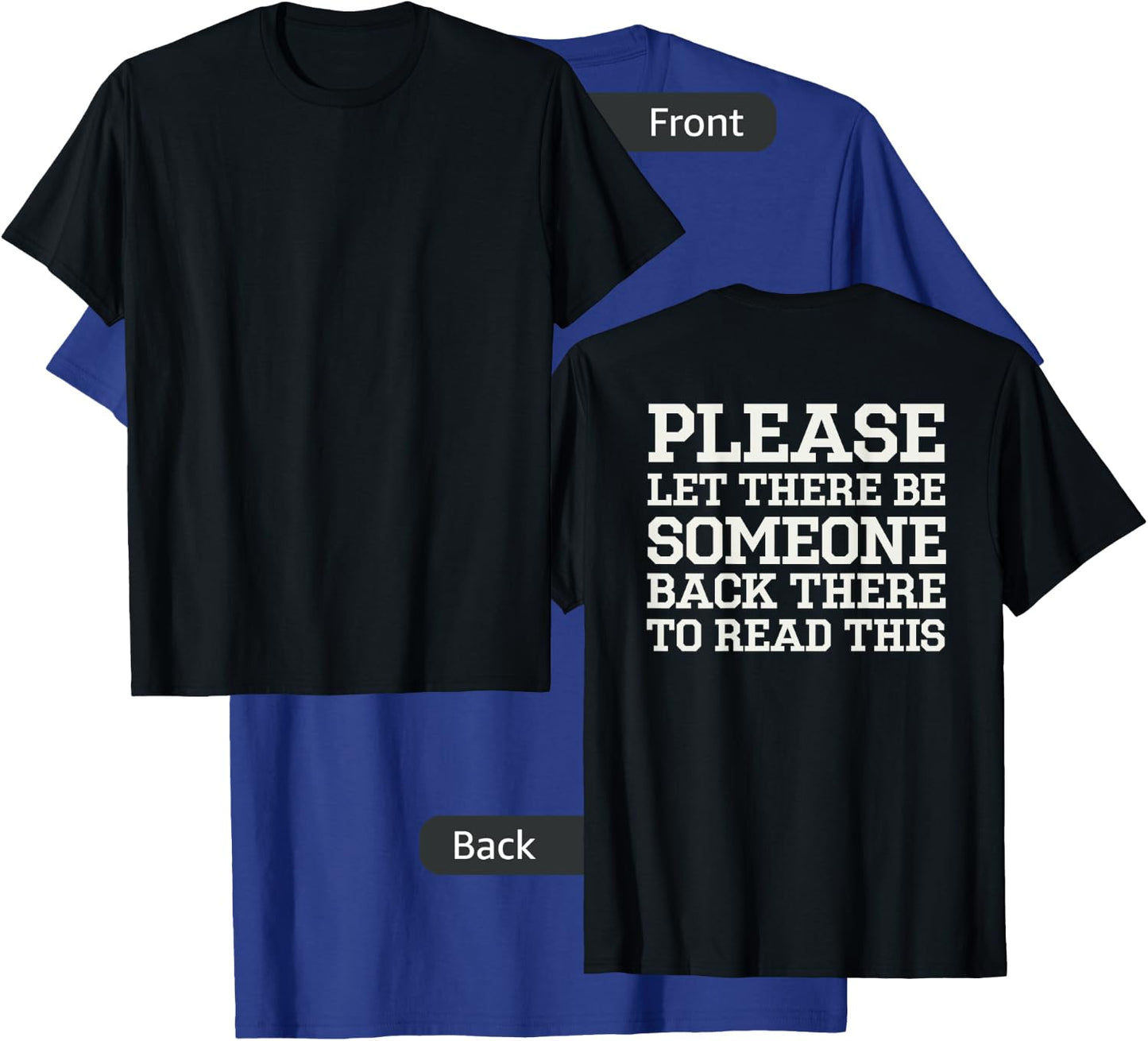 Funny Cross Country Shirt With Back Print - XC Running Shirt T-Shirt - T-Shirt | Royal