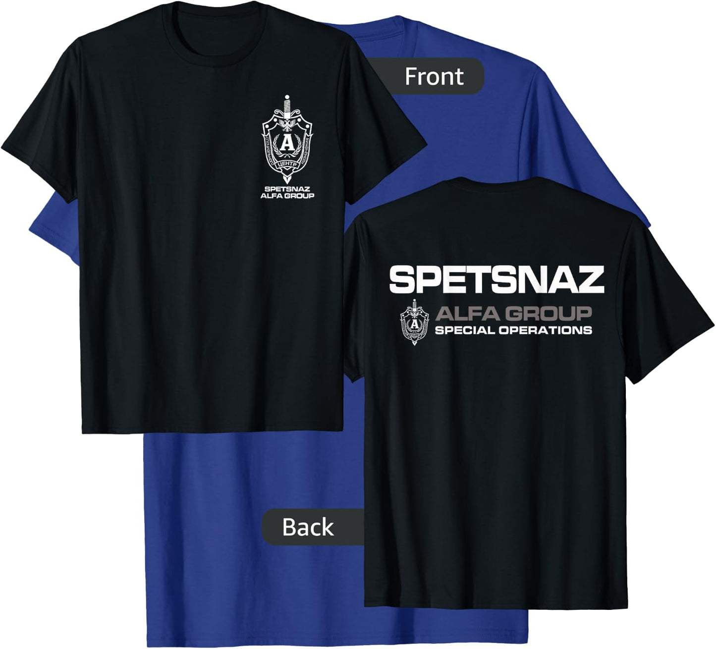 Russian Spetsnaz Alfa Group Special Operations T-Shirt - T-Shirt | Royal