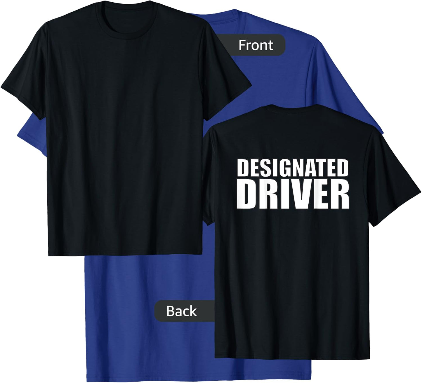 Designated Driver Low Vision, Blind T-Shirt - T-Shirt | Royal