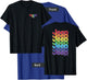 Jeep Grille Pride Flag - White Logo (Two-Sided) T-Shirt - T-Shirt | Royal