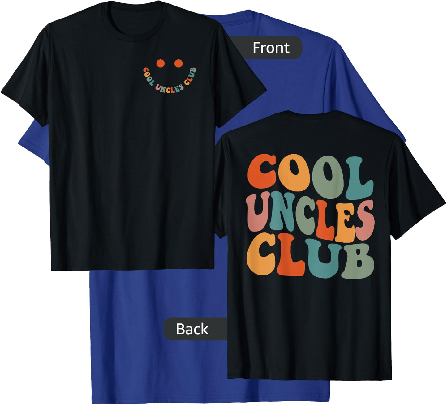 Uncles Shirt Cool Uncles Club Funny New Uncle Men 2 Sided T-Shirt - T-Shirt | Royal