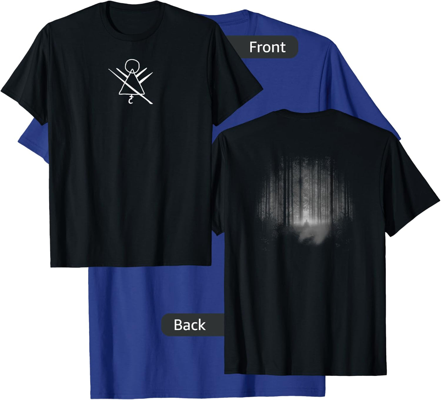 Yellowjackets Cult Ritual Center Rune Icon Front & Back T-Shirt - T-Shirt | Royal