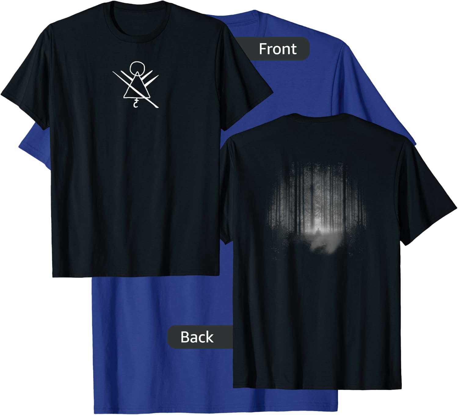 Yellowjackets Cult Ritual Center Rune Icon Front & Back T-Shirt - T-Shirt | Royal