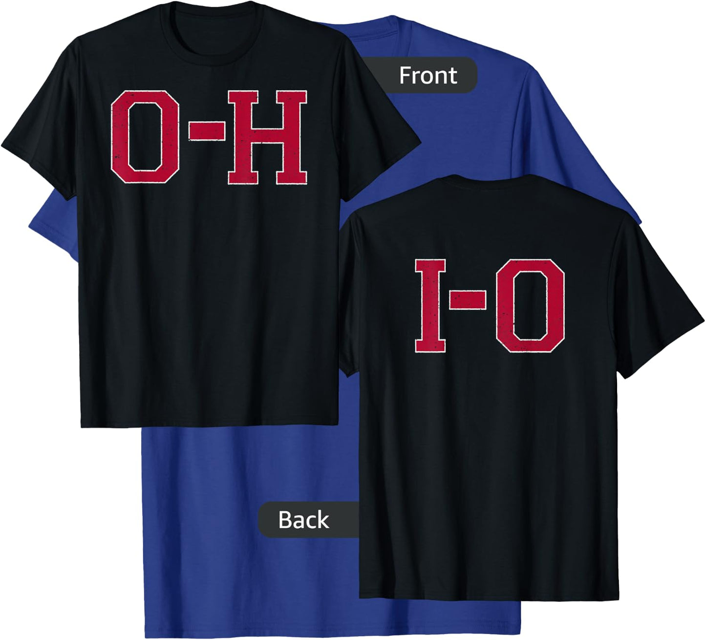 Vintage O-H I-O 2-sided XL Slate T-Shirt - T-Shirt | Royal