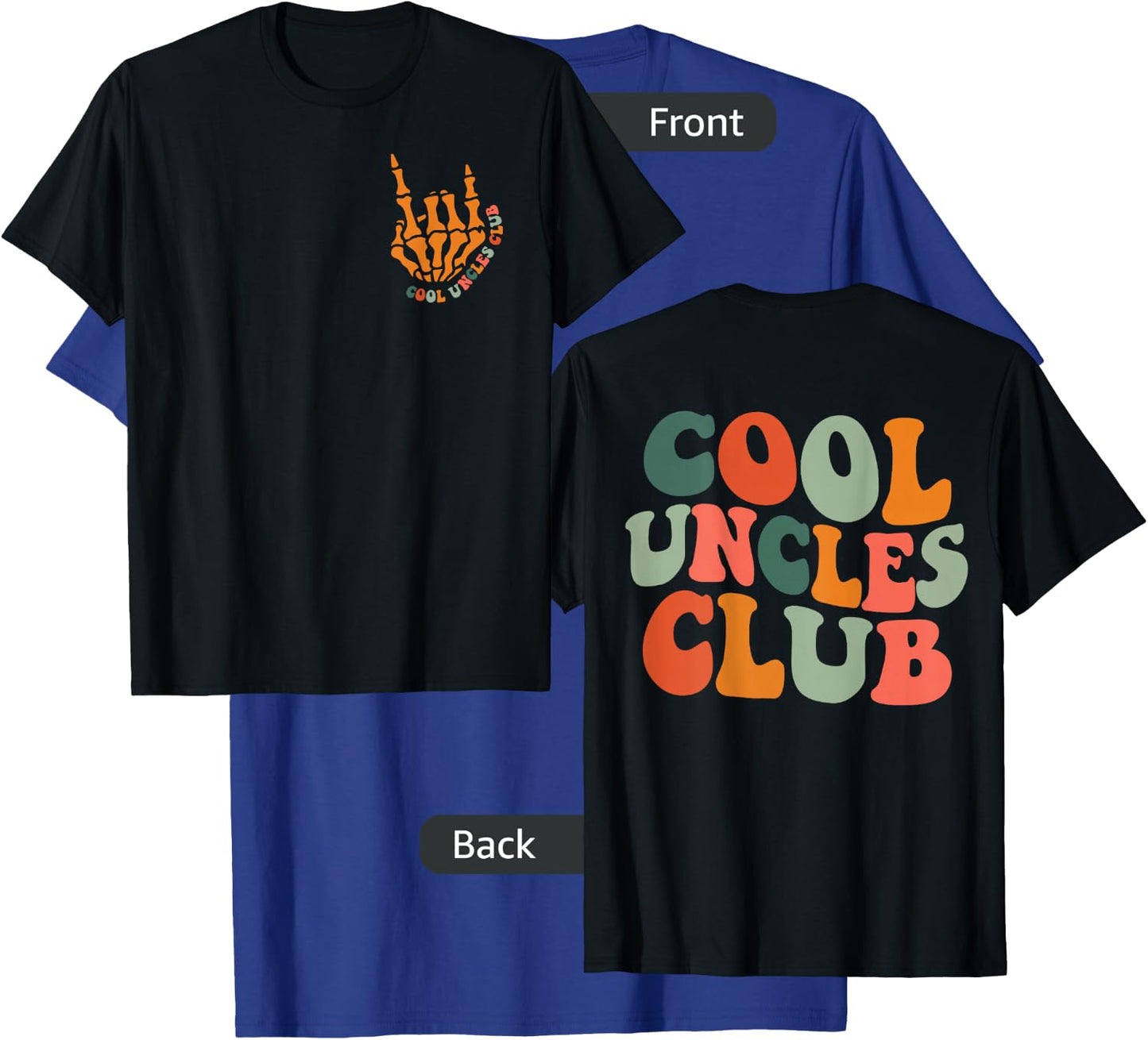 Cool Uncles Club Retro Groovy Funny New Uncle Men T-Shirt - T-Shirt | Royal