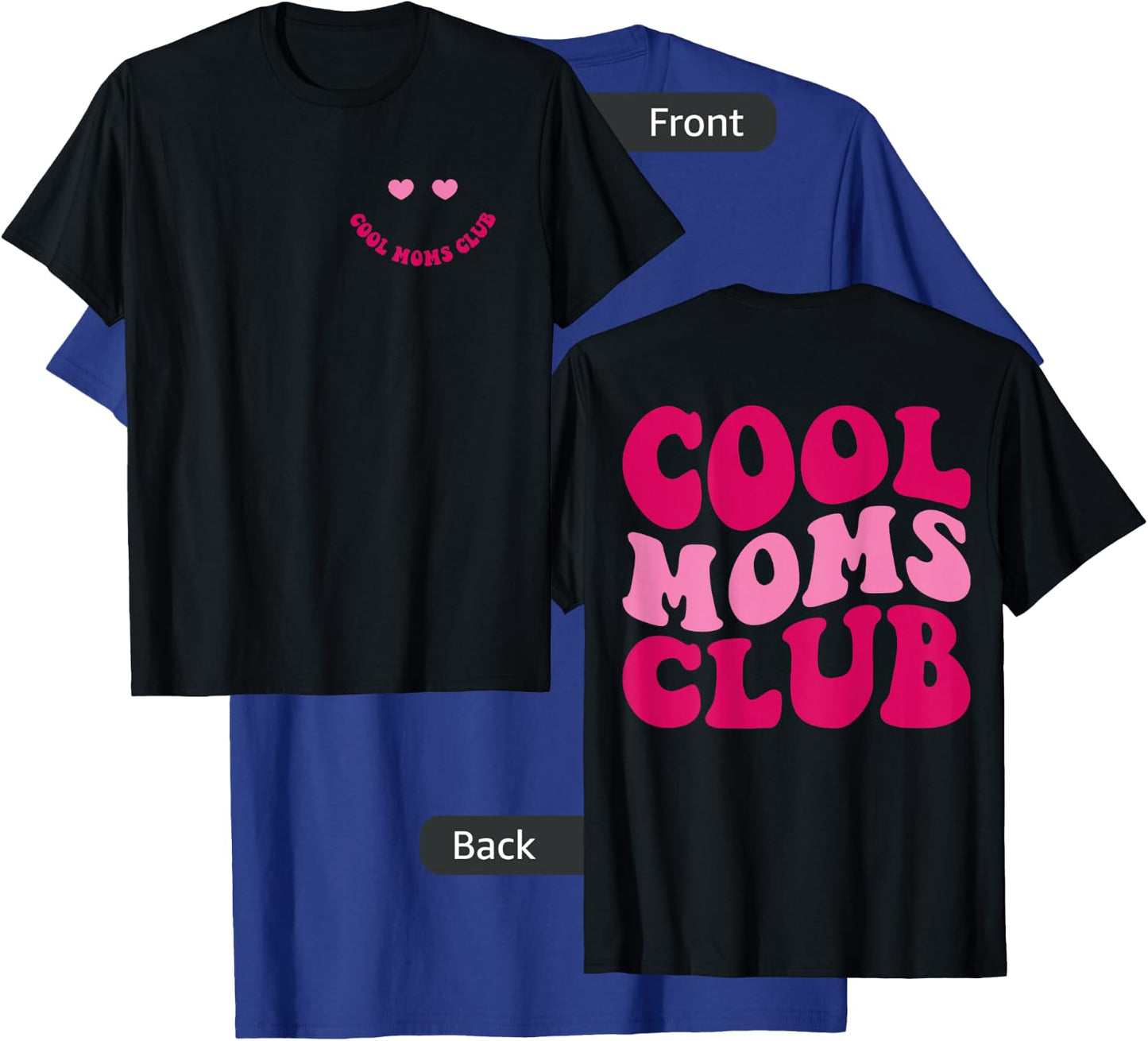 Cool Moms Club Funny Mom Saying Groovy Women T-Shirt - T-Shirt | Royal