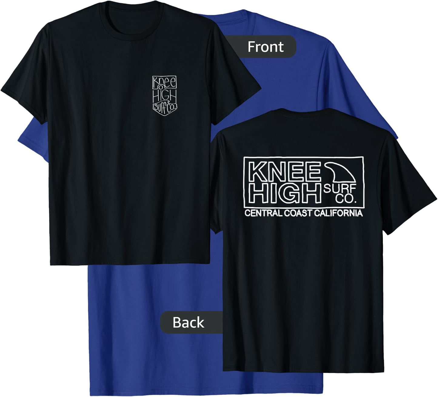 Hand Drawn Central Coast California Shirt White T-Shirt - T-Shirt | Royal