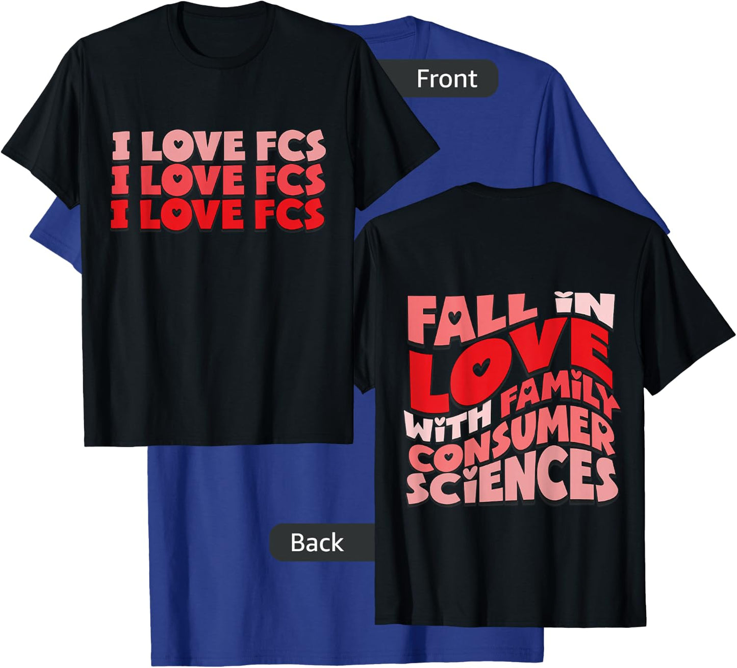 I Love FCS Fall In Love With Family Consumer Sciences T-Shirt - T-Shirt | Royal