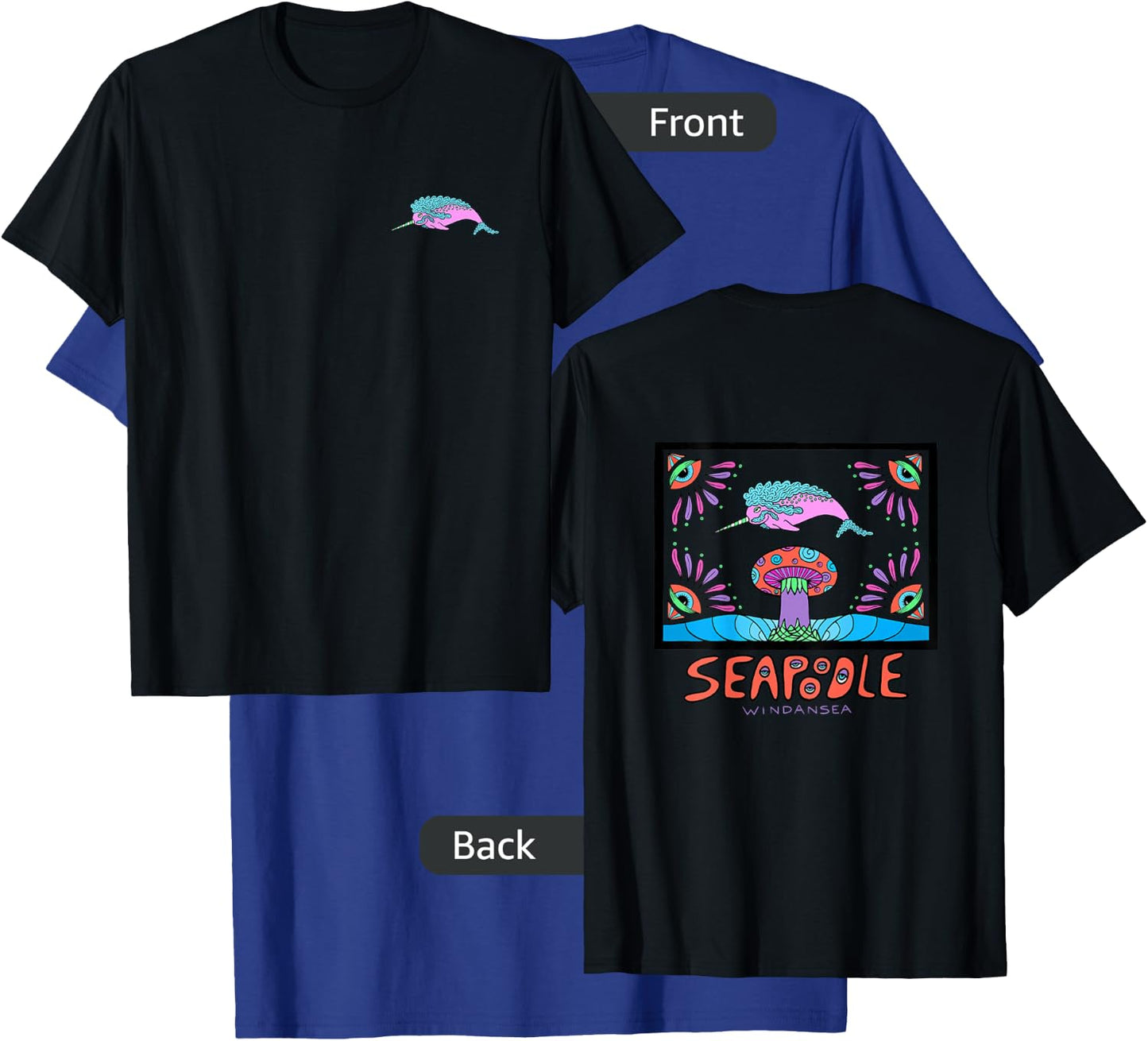 Seapoodle Narwhal T-Shirt - T-Shirt | Royal