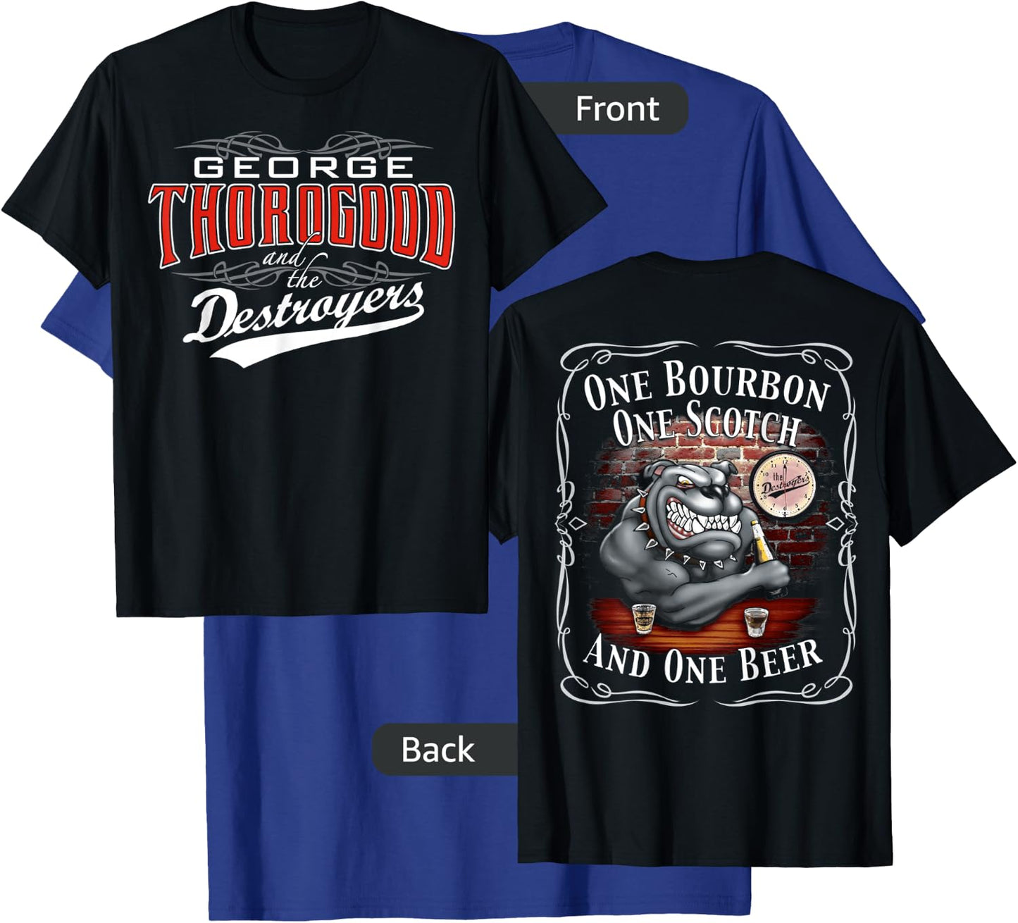 George Thorogood One Bourbon T-Shirt - T-Shirt | Royal