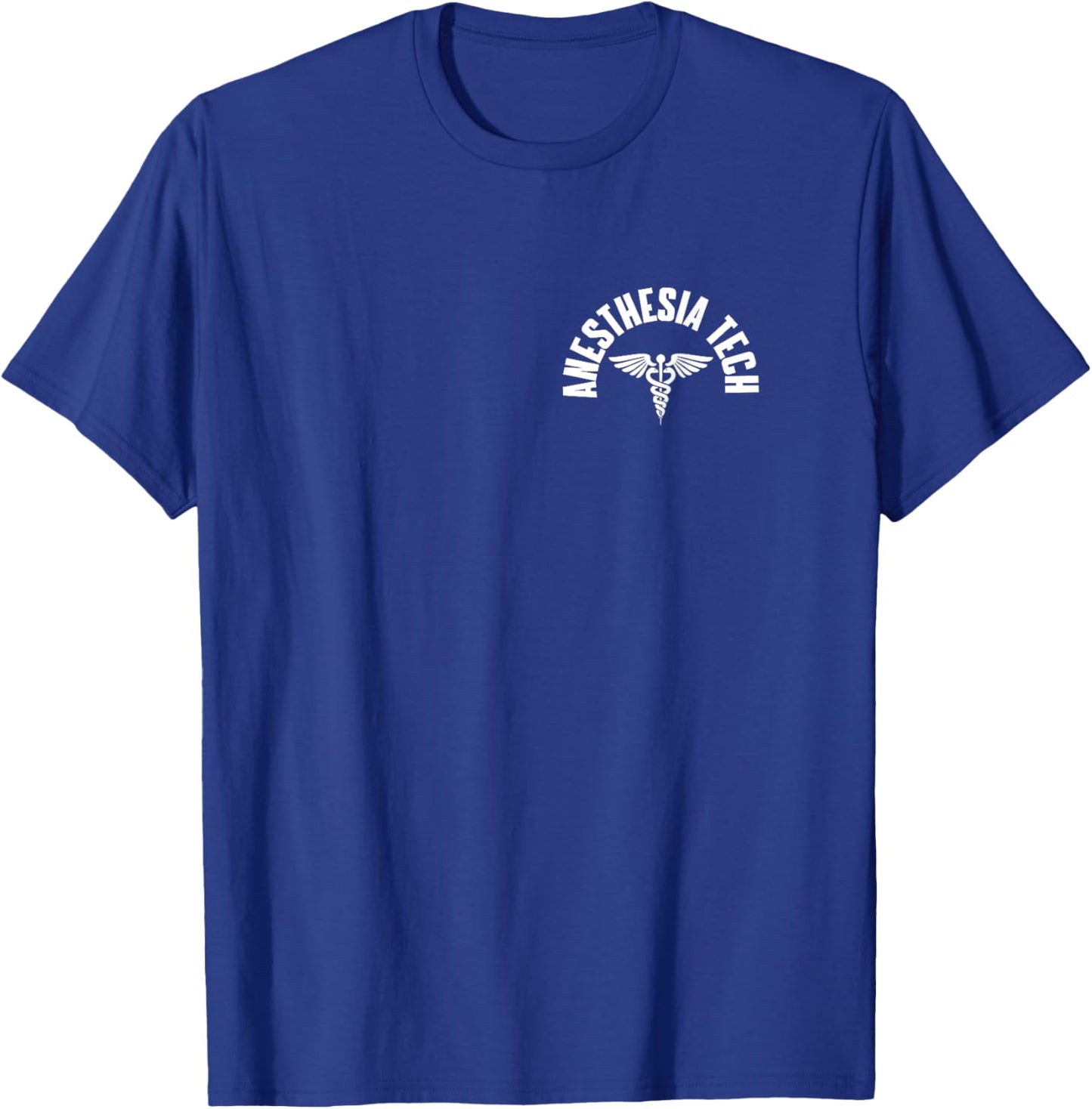 Anesthesia Tech Pocket Caduceus Anesthesia Technology Outfit T-Shirt - T-Shirt | Royal