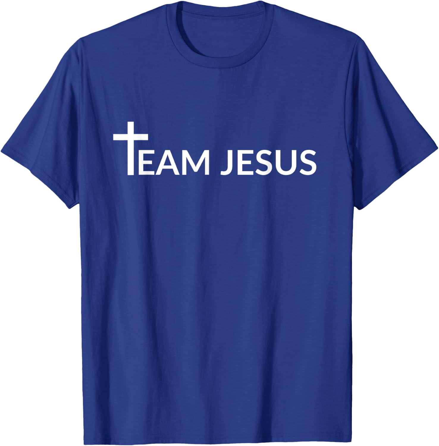 Team Jesus - Christian - Jesus , Black T-Shirt - T-Shirt | Royal