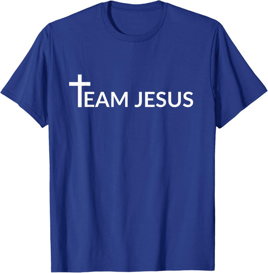 Team Jesus - Christian - Jesus , Black T-Shirt - T-Shirt | Royal