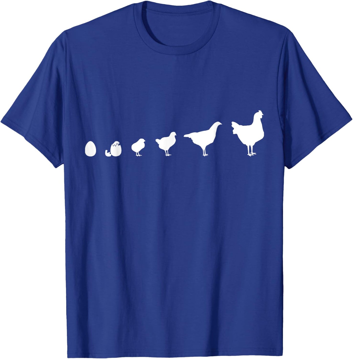 Chickens in a row T-Shirt - T-Shirt | Royal