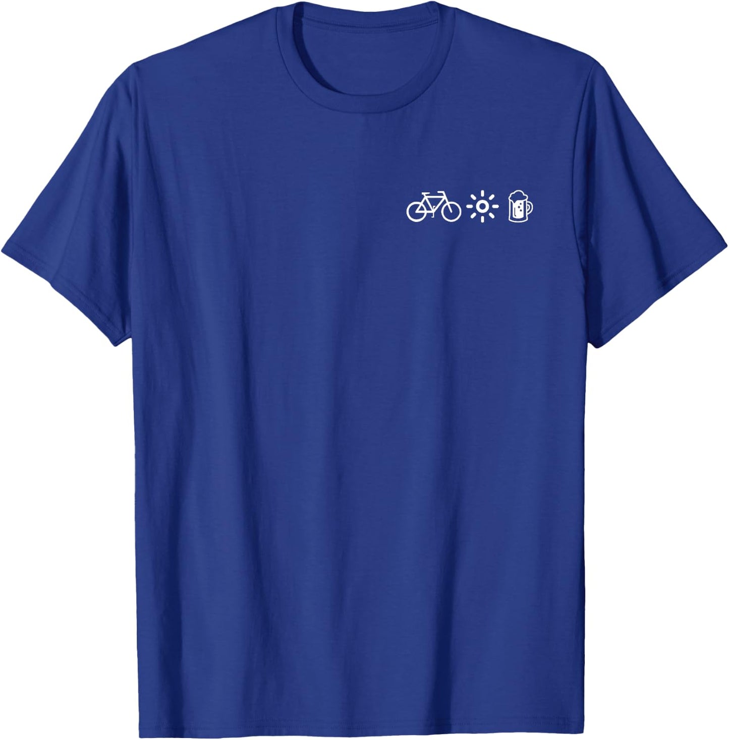 Bicycle Sun Beer Cycling Tour Men's Women's , black T-Shirt - T-Shirt | Royal