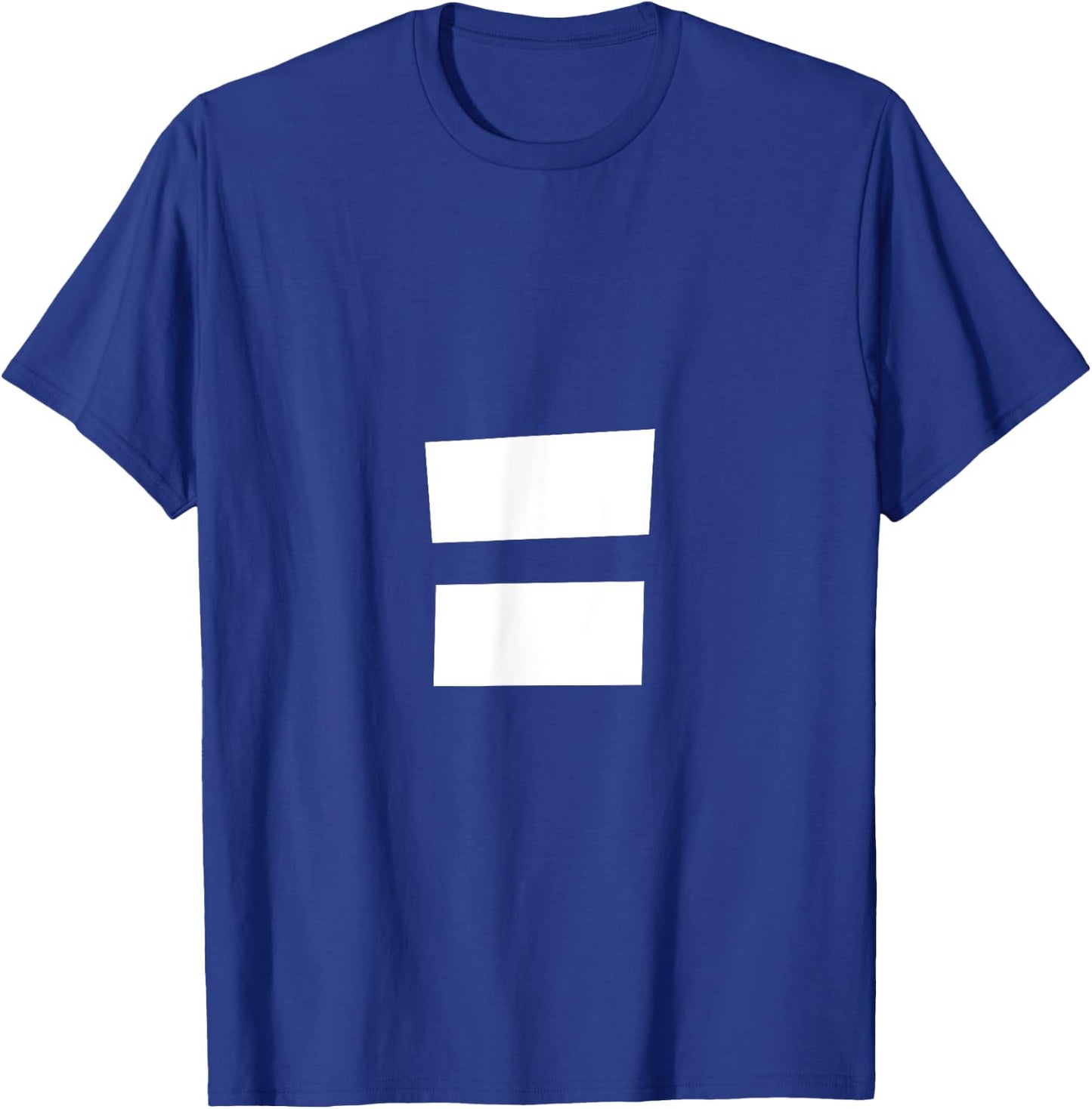 Alphabet Punctuation = Equal Sign T-Shirt - T-Shirt | Royal