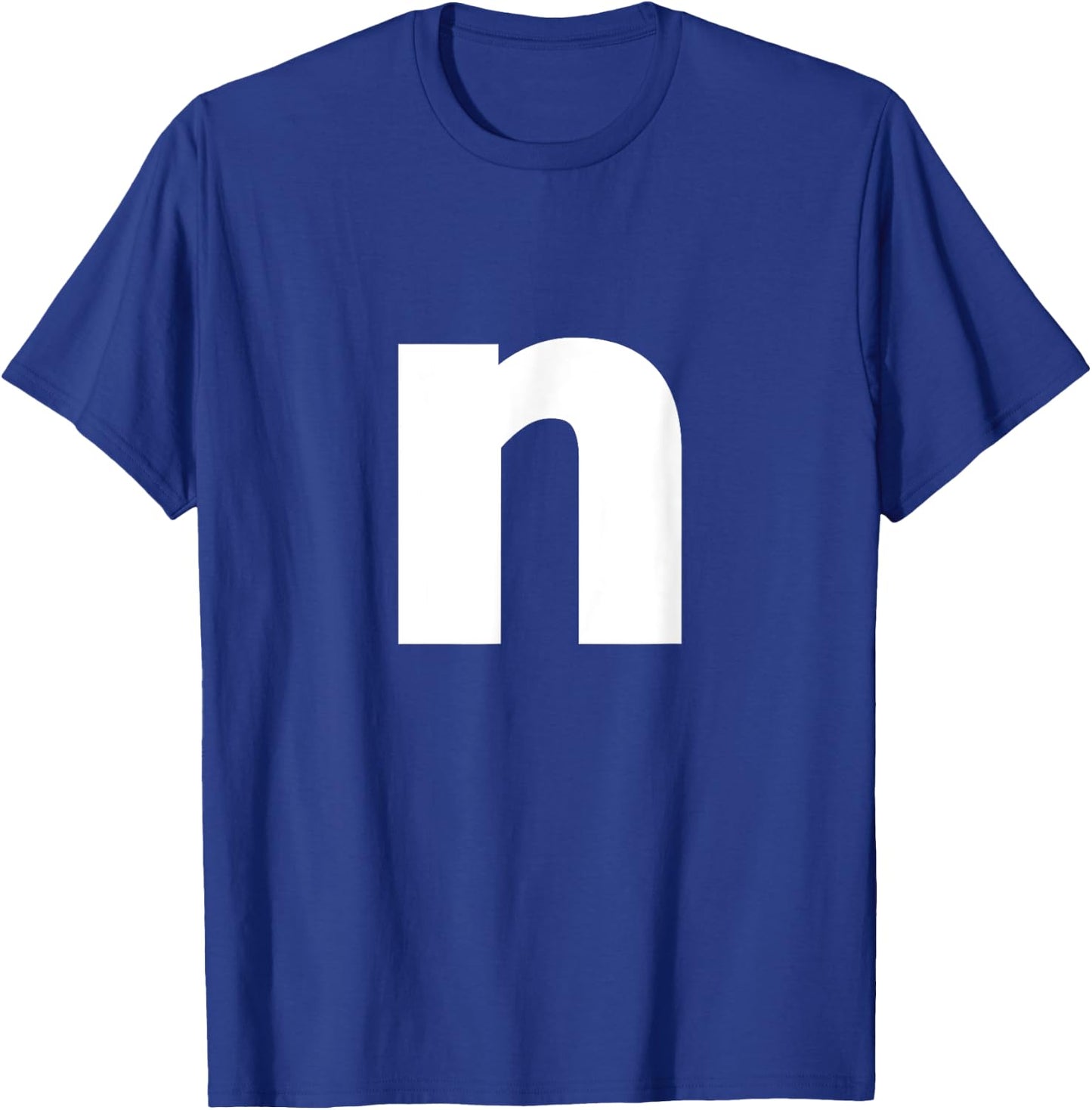 n Kostüm Buchstabe n Karneval Alphabet Kleinbuchstabe n T-Shirt - T-Shirt | Royal