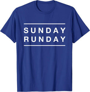 Sunday Runday Gym Workout Run T-Shirt - T-Shirt | Royal