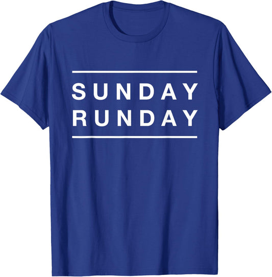 Sunday Runday Gym Workout Run T-Shirt - T-Shirt | Royal