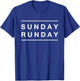 Sunday Runday Gym Workout Run T-Shirt - T-Shirt | Royal