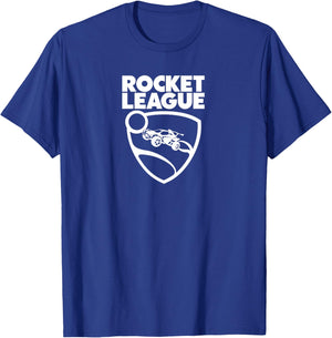 Rocket League Text with Logo , black T-Shirt - T-Shirt | Royal