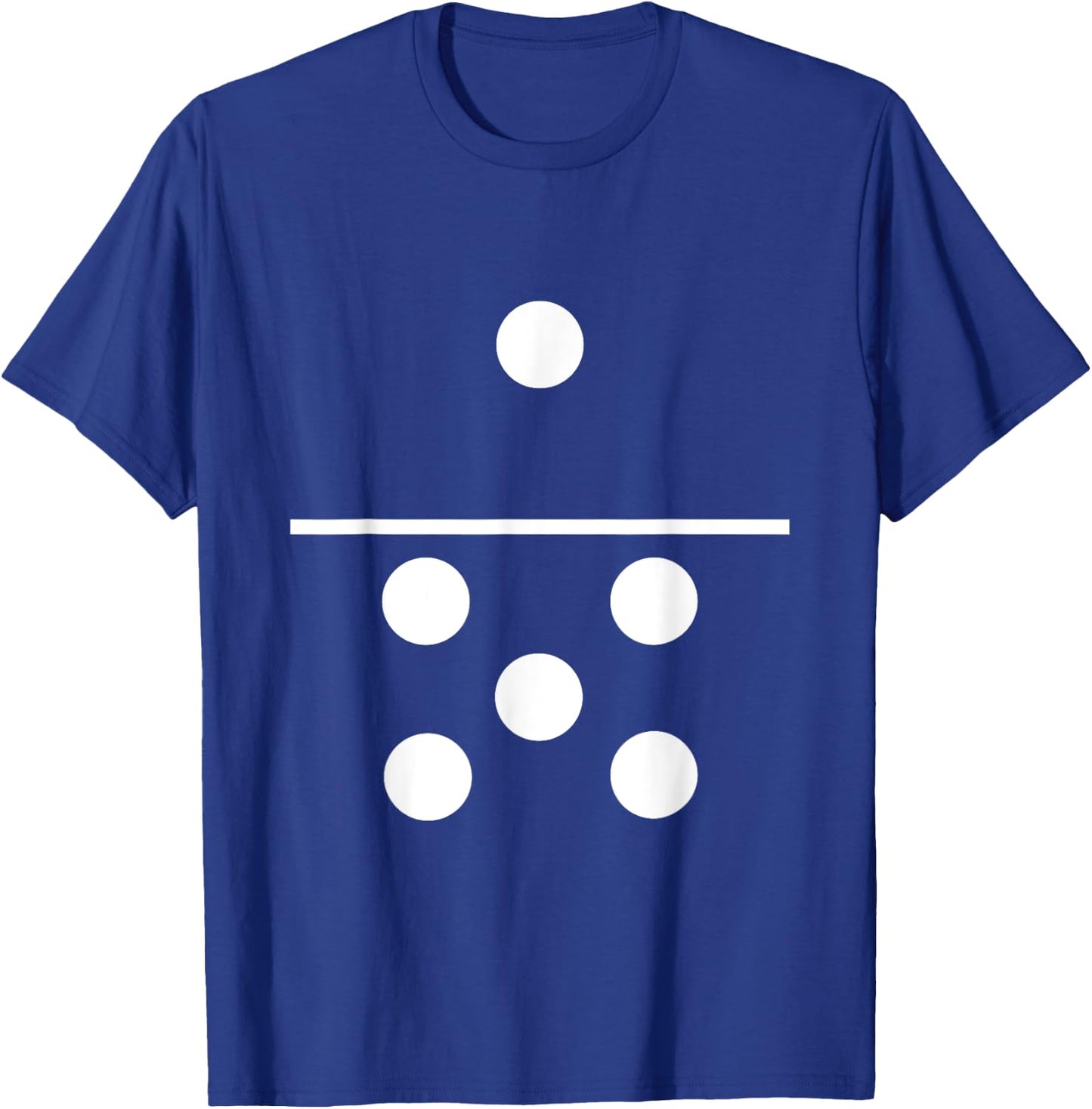 Domino One Five Matching Halloween Gift Group Costumes 1-5 T-Shirt - T-Shirt | Royal
