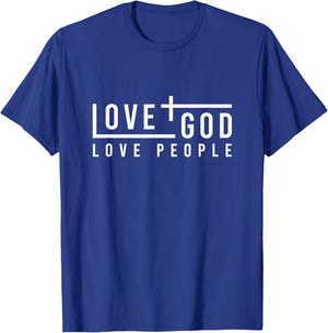 Love God Love People T-Shirt - T-Shirt | Royal