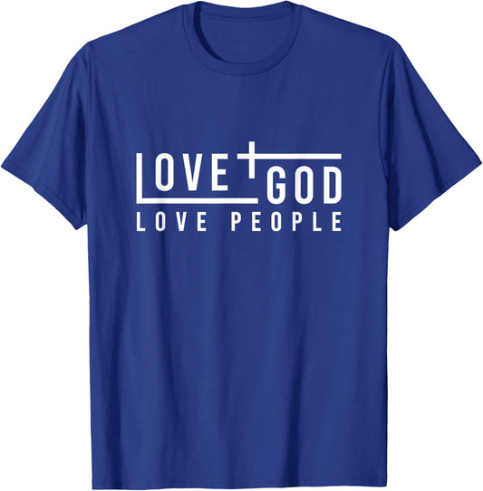Love God Love People T-Shirt - T-Shirt | Royal