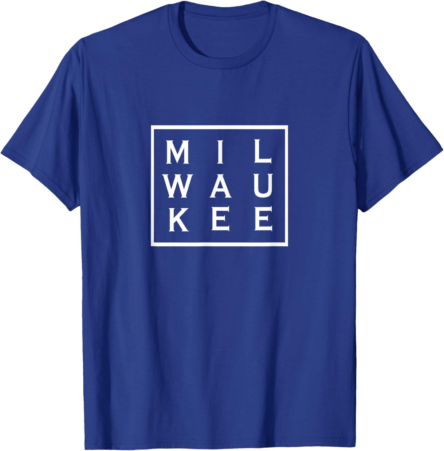 Milwaukee Wisconsin Is Home Stylish Fun Simple T-Shirt - T-Shirt | Royal