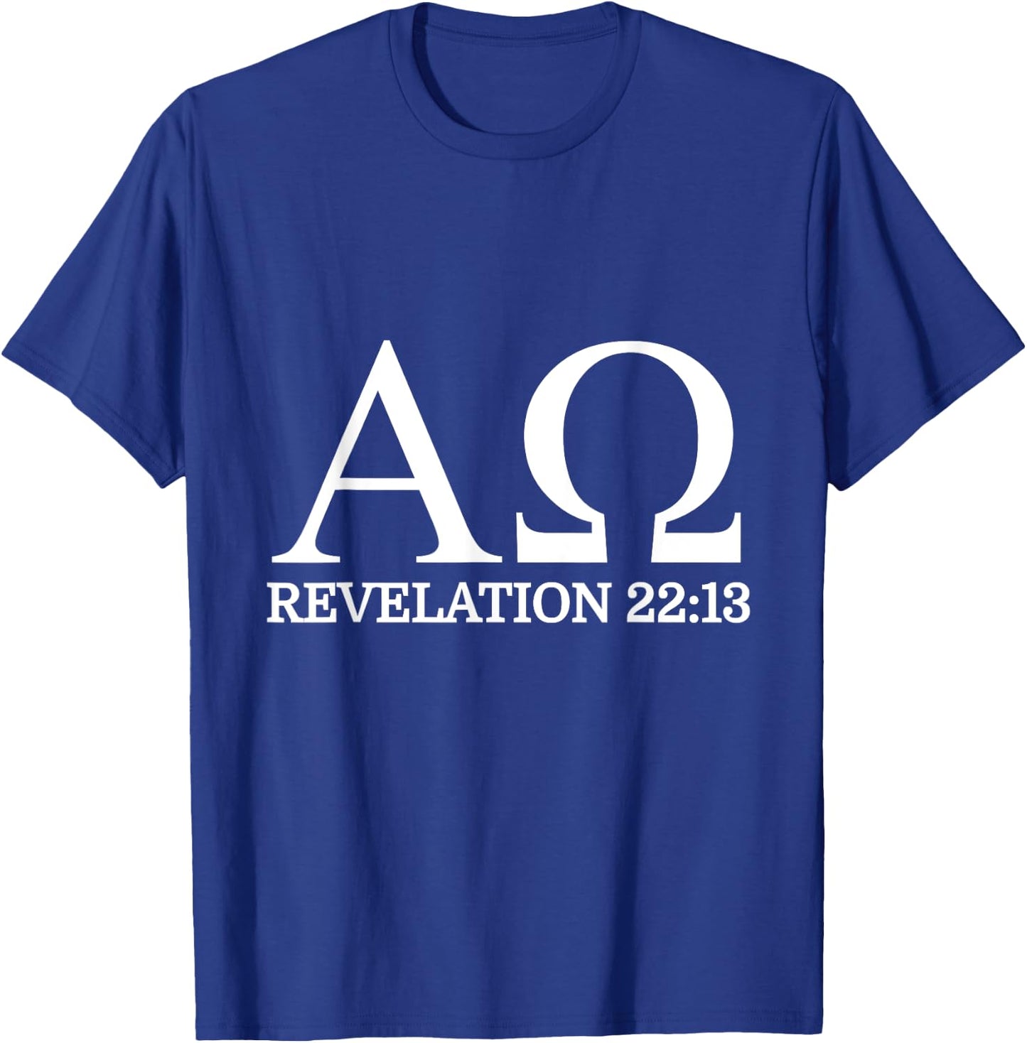 Revelation 22:13 Alpha Omega Bible Christian T-Shirt - T-Shirt | Royal
