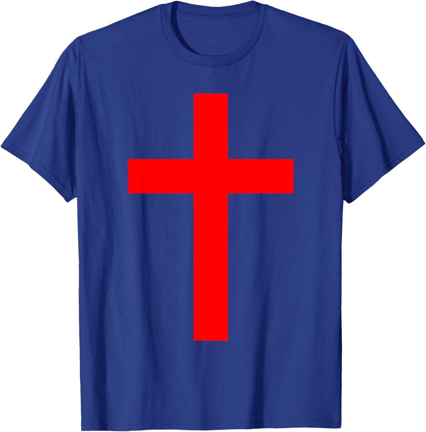 Christian God Jesus Cross Red T-Shirt - T-Shirt | Royal