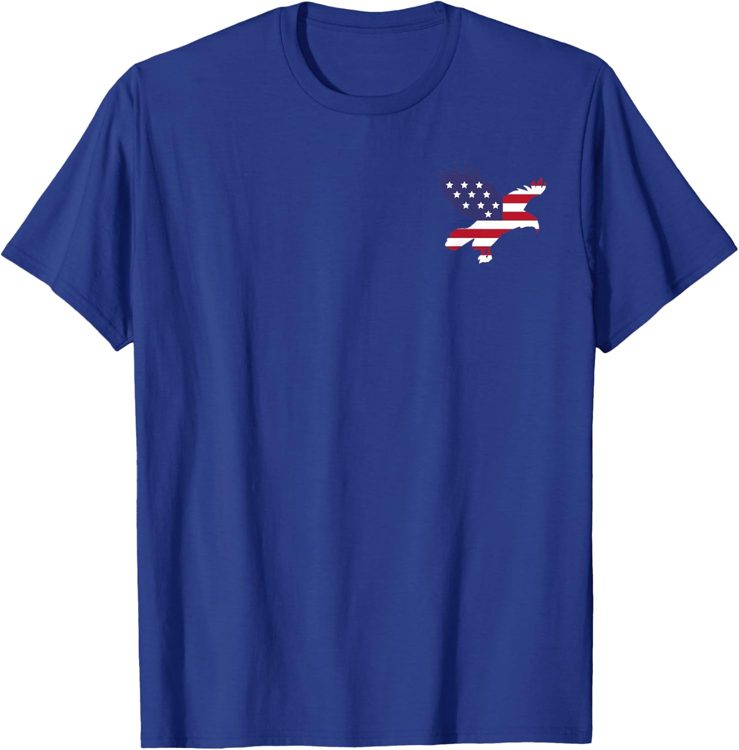 Eagle Patriotic 4th of July USA American Flag gift T-Shirt - T-Shirt | Royal