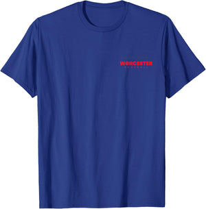 Worcester Baseball Minimalist City Skyline Baseball Lover T-Shirt - T-Shirt | Royal