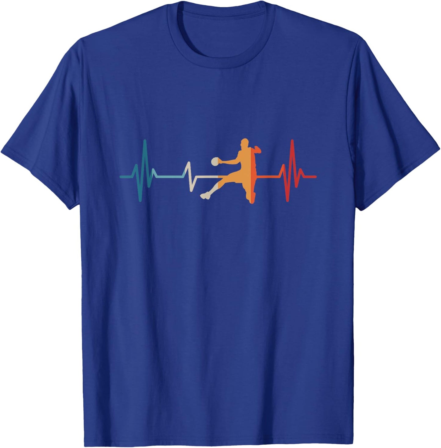 Handballer Heartbeat Handball , black T-Shirt - T-Shirt | Royal