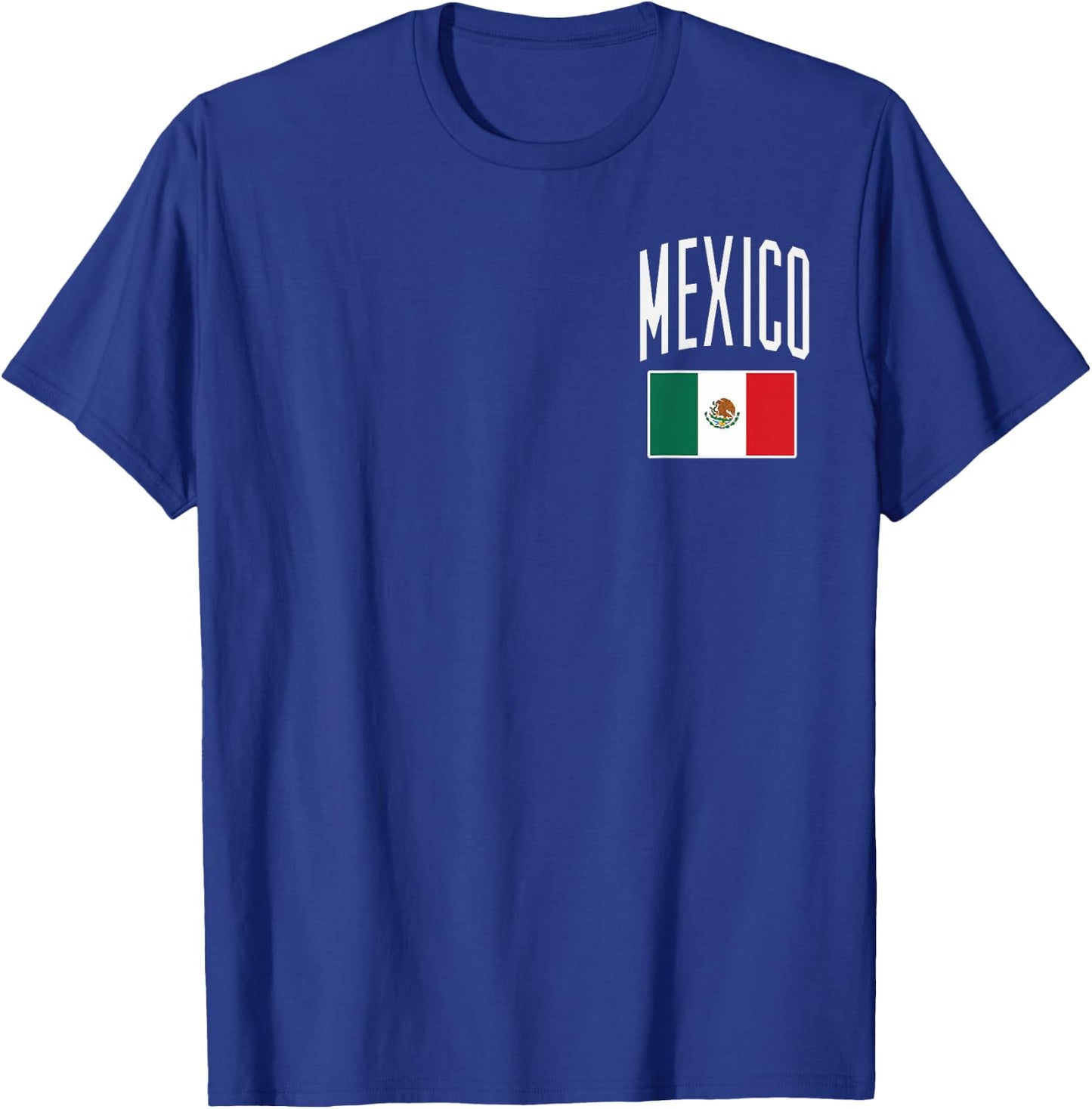 Mexico Flag Mexican Football Soccer Fan Men Women Boys Kids T-Shirt - T-Shirt | Royal