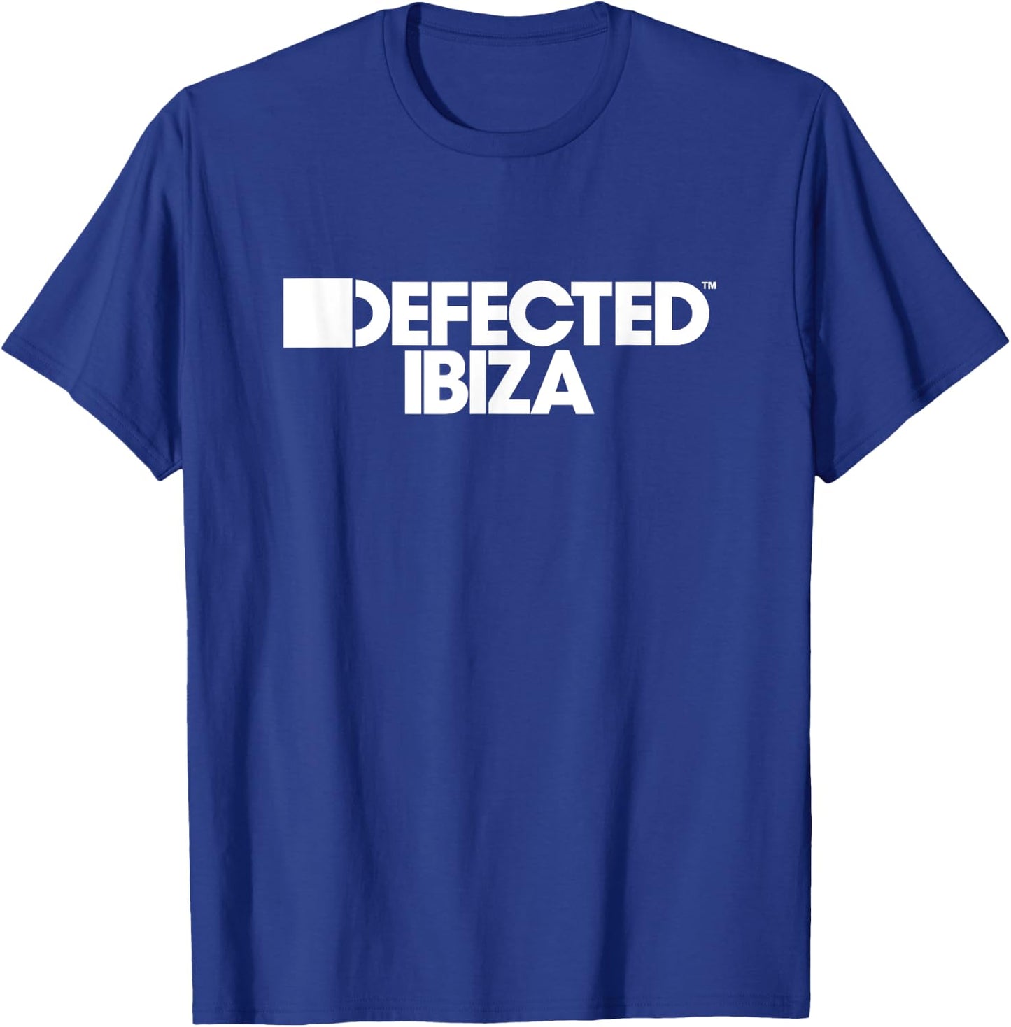 Defekter weißer Ibiza-Druck T-Shirt - T-Shirt | Royal