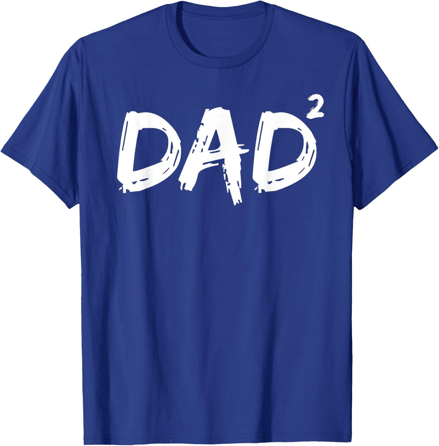 Funny Dad of Two Gift Twins Daddy Math Joke Dad Squared T-Shirt - T-Shirt | Royal
