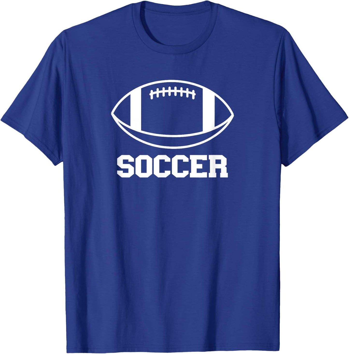 Funny Soccer Shirt with Football Sports Joke T-Shirt - T-Shirt | Royal