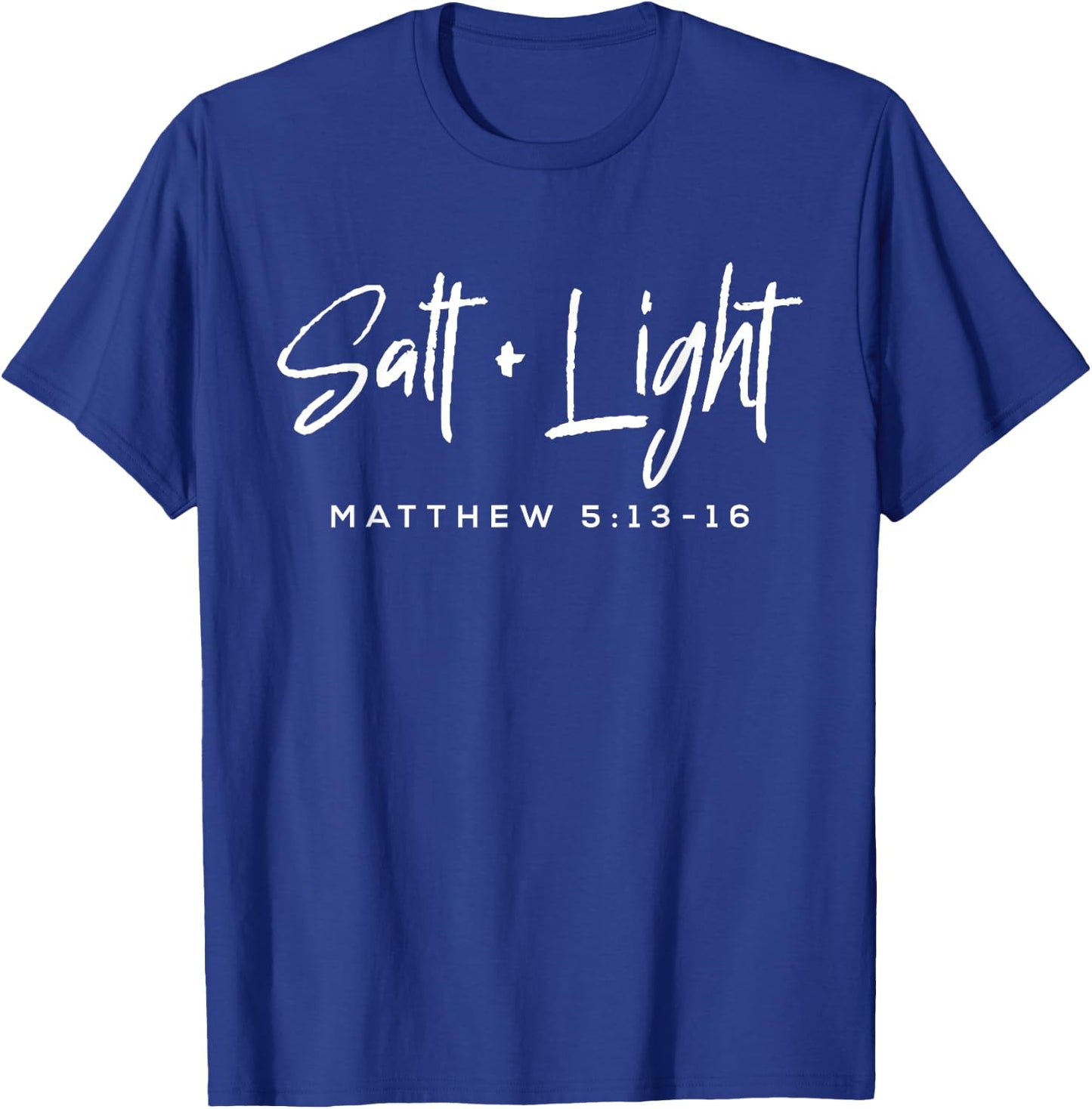 Salt Light Christmas Matthew 5 13-16 Bible Christian T-Shirt - T-Shirt | Royal