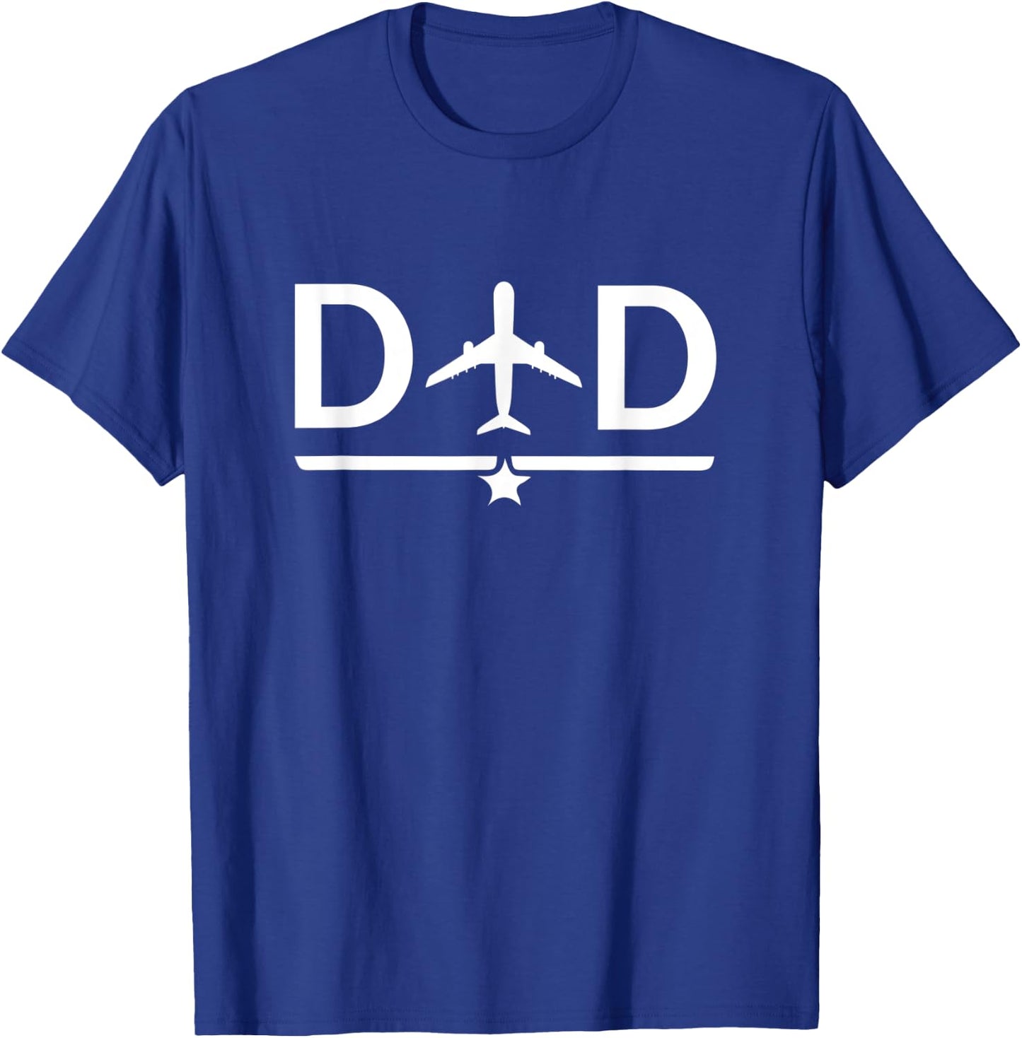Pilot Dad Fathers Day Plane T-Shirt - T-Shirt | Royal