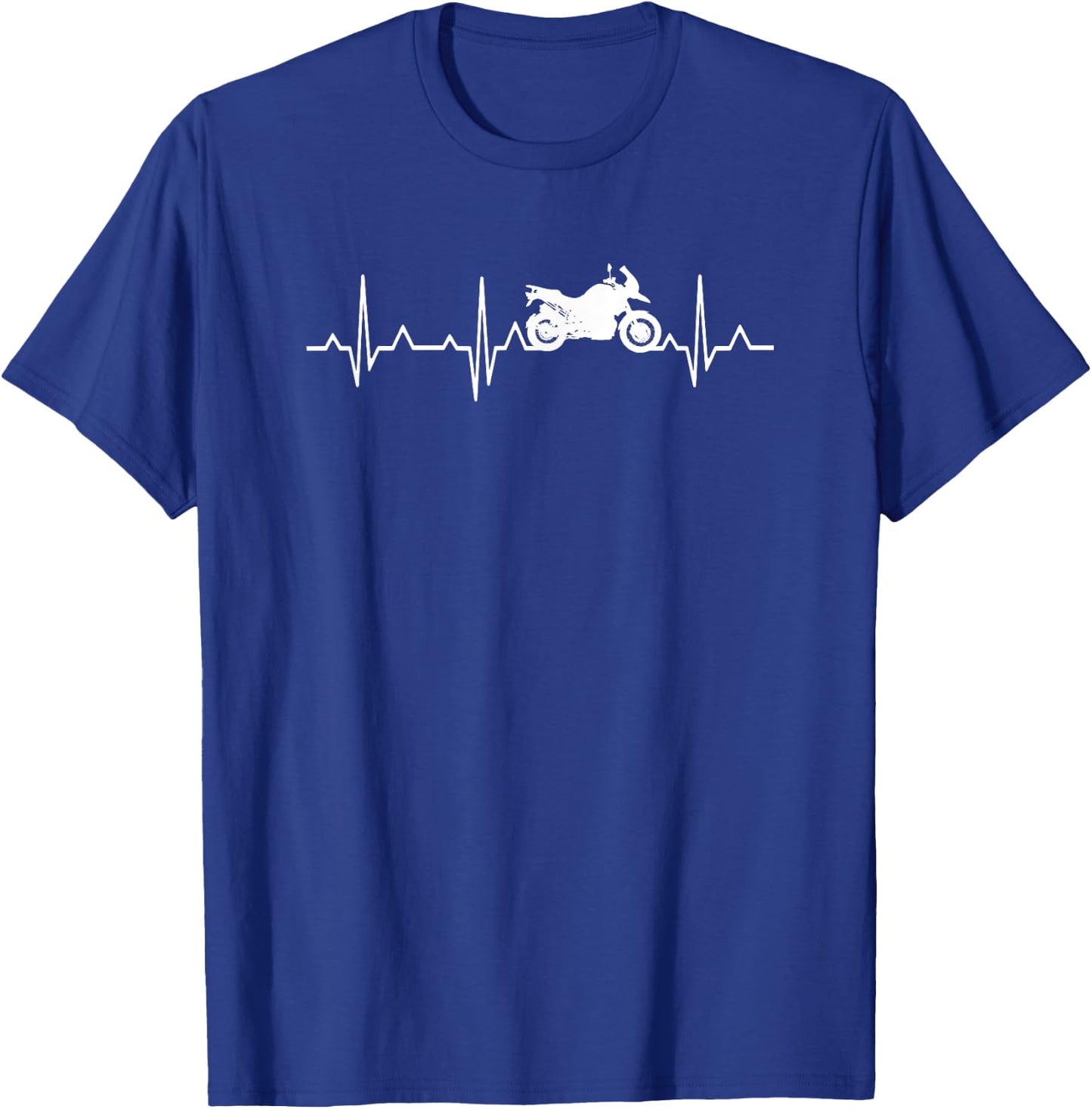 Motorrad Herzschlag Motorradfahrer T-Shirt - T-Shirt | Royal
