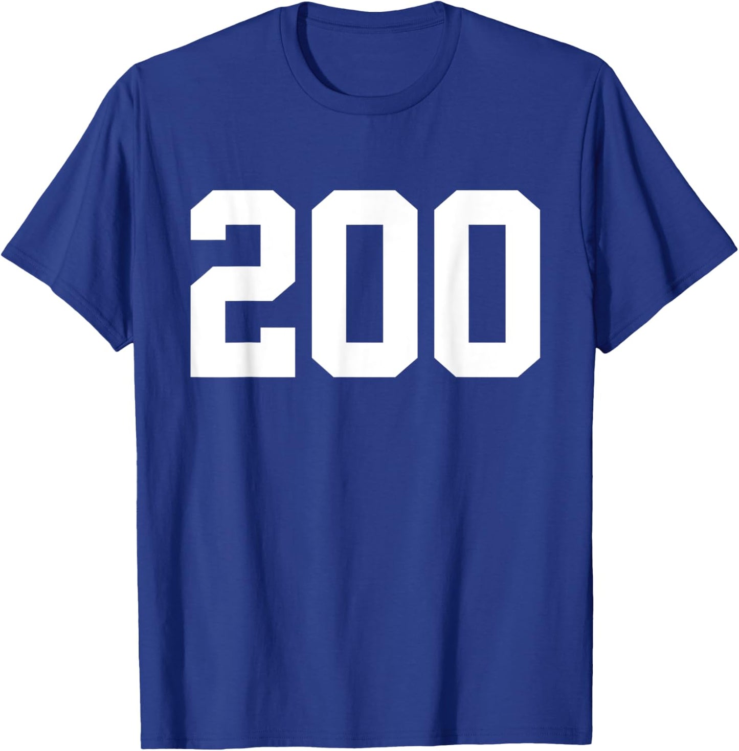 College Football Tryout Number 200 Walk-On Quarterback T-Shirt - T-Shirt | Royal
