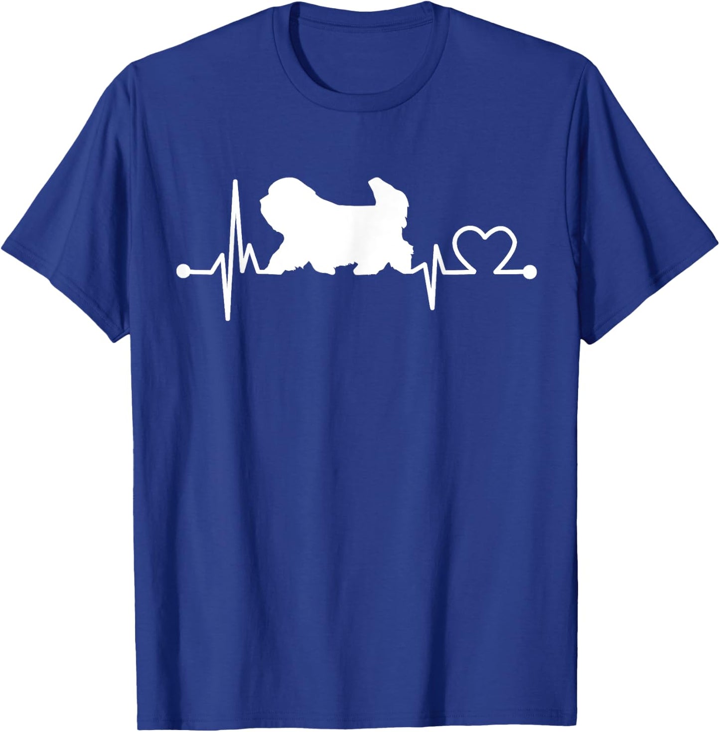 Coton De Tulear Heartbeat Funny Dog Pet Gift Kid/Women/Men T-Shirt - T-Shirt | Royal