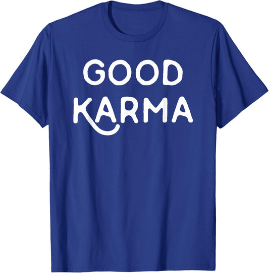 Good Karma Funny Yoga Meditation Women Kids T-Shirt - T-Shirt | Royal