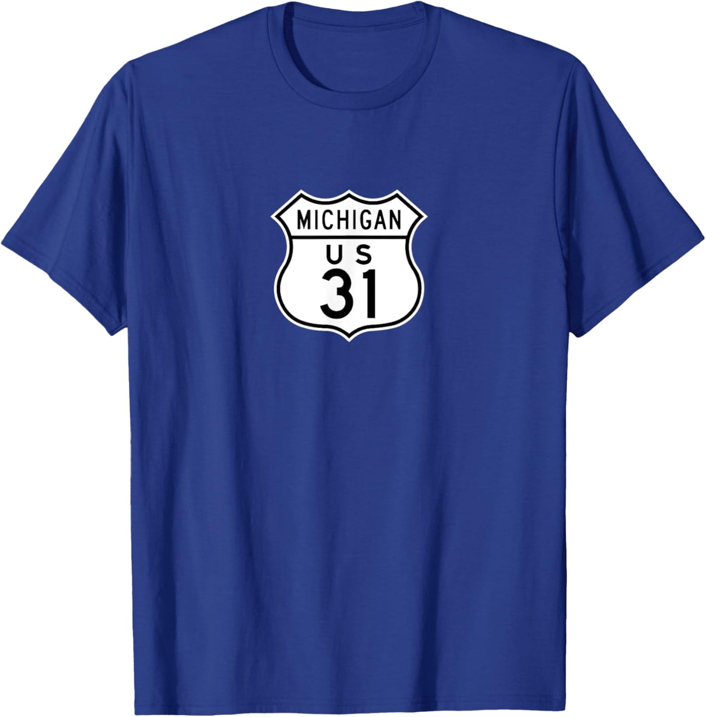West Michigan Highway T-Shirt - T-Shirt | Royal