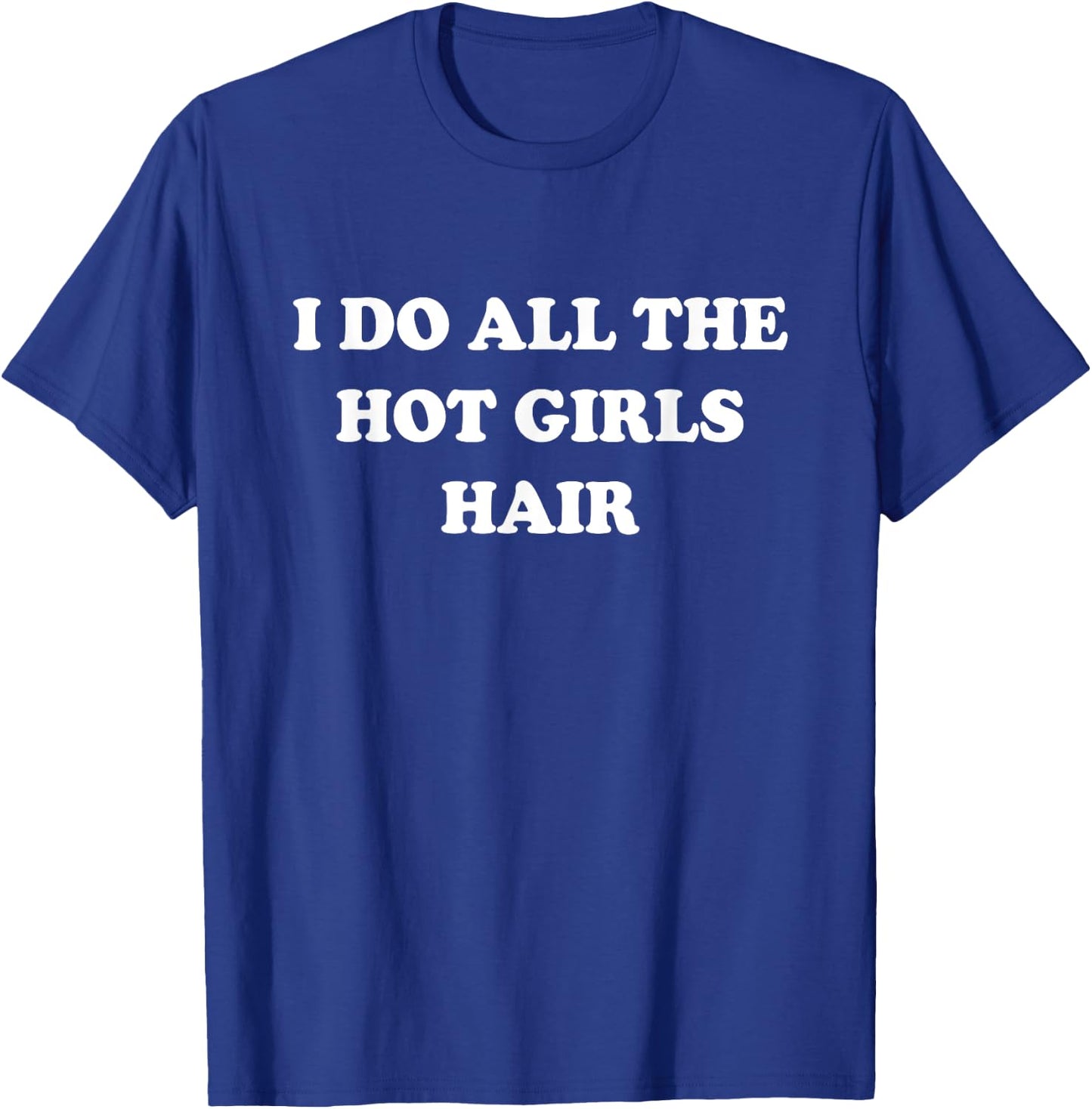 I Do All The Hot Girls Hair Hairdresser Hair Stylist T-Shirt - T-Shirt | Royal