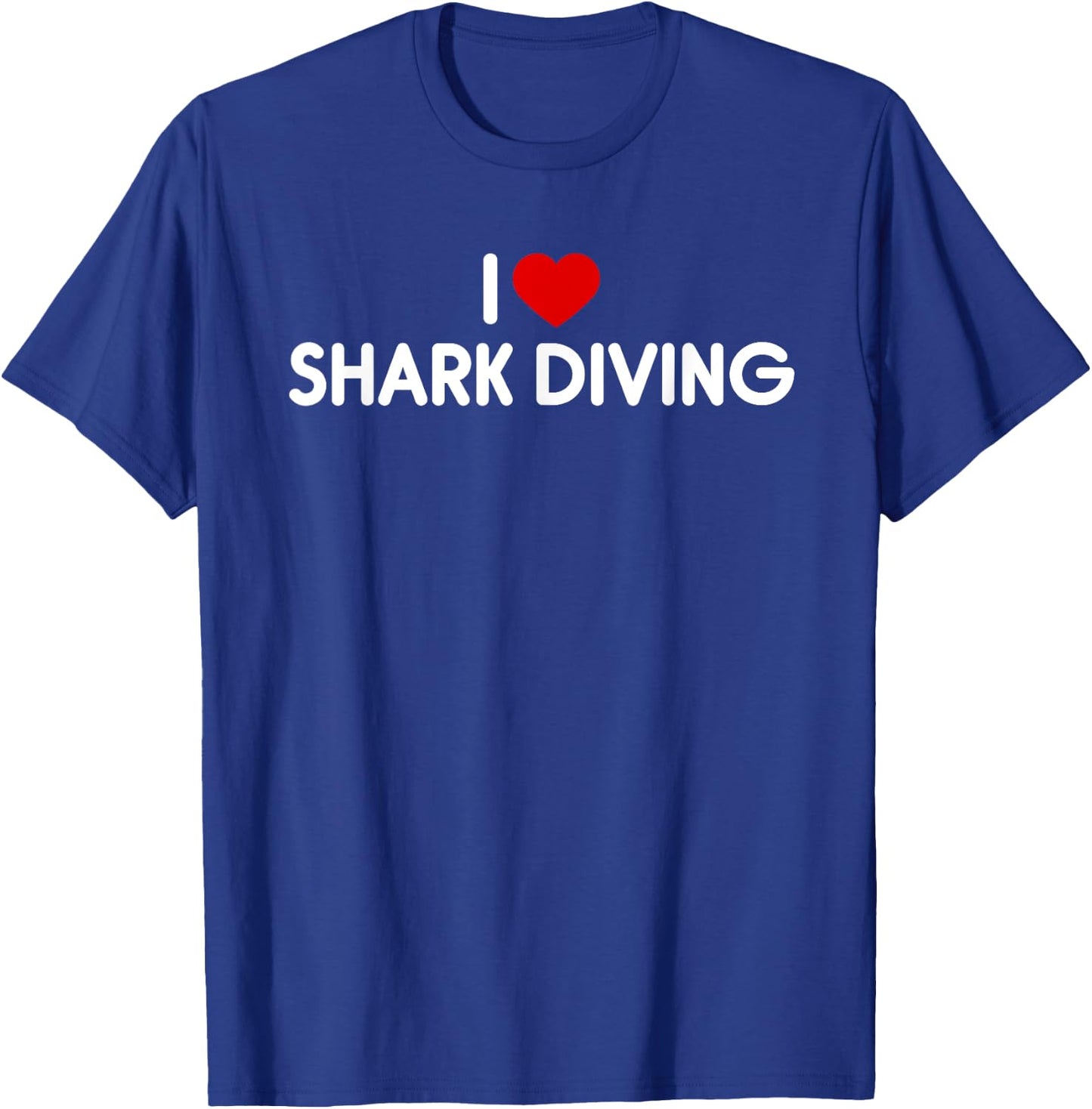 I Love Shark Diving T-Shirt - T-Shirt | Royal