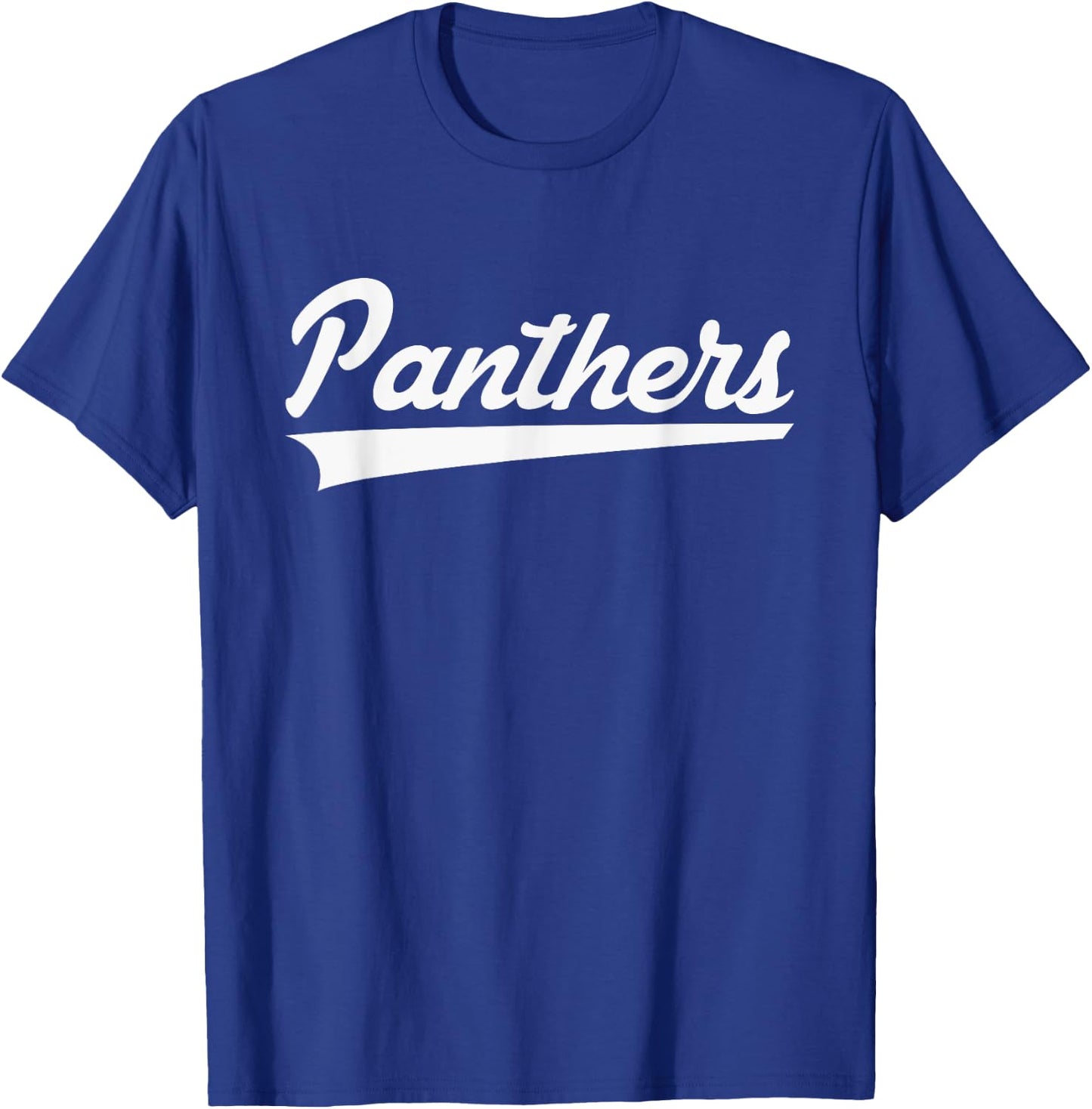 Heber Springs Panthers Vintage Swoosh T-Shirt - T-Shirt | Royal