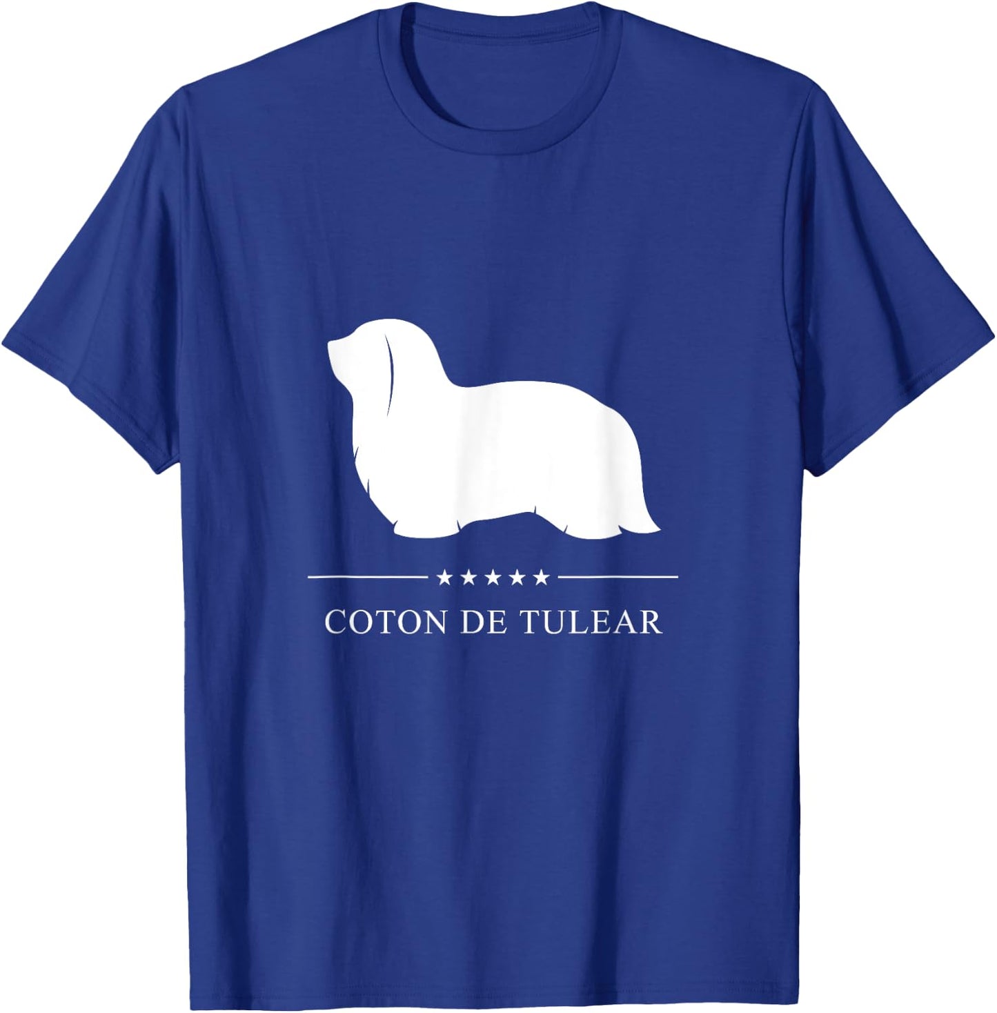 Coton de Tulear Dog White Silhouette Women Girls Kids T-Shirt - T-Shirt | Royal