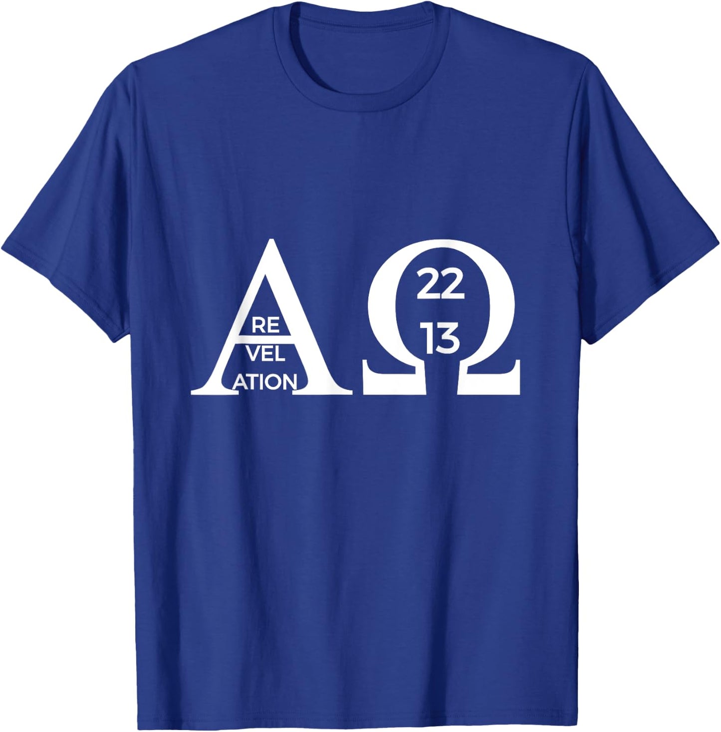 Revelation 22:13 Alpha Omega Bible Christian Shirt T-Shirt - T-Shirt | Royal